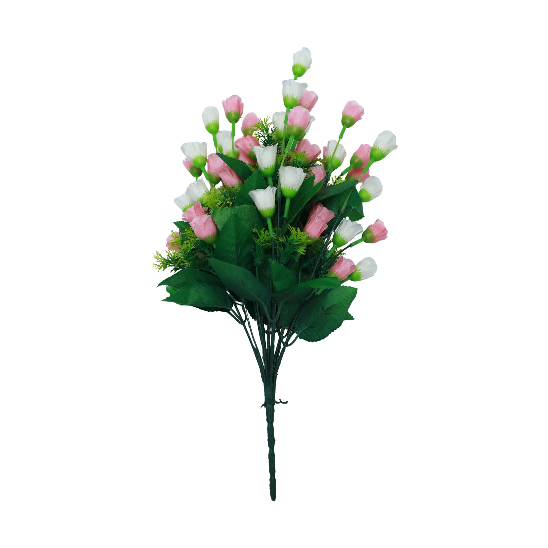 Artificial Mini Rose  Bud Flower Bunches |  Rose Buds Faux Roses |  Heads Small Fake Roses  | Tiny Craft Flowers |  Floral Heads Decorations with | tems for Wedding Bouquet — view 5